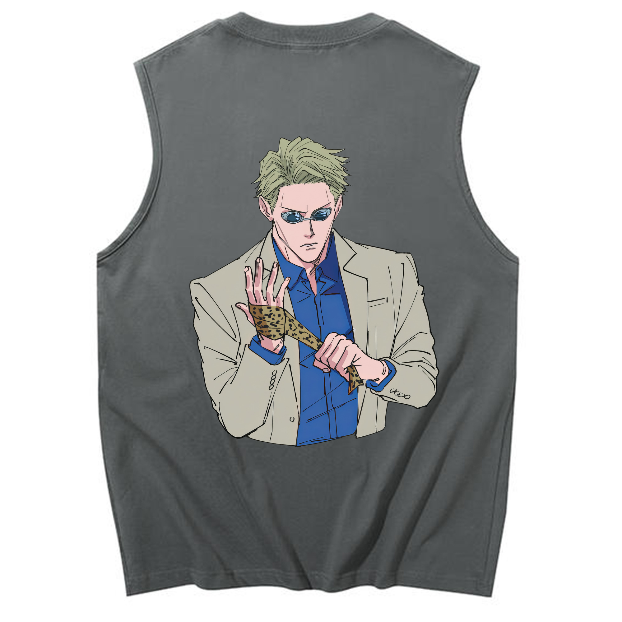 （画像用） 呪術廻戦 Jujutsu Kaisen コットン100％タンクトップ（背面プリント）